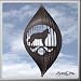 image 13 - BELGIUM SHEEPDOG Circle Swirly Metal Wind Spinner
