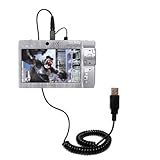 Coiled USB Cable for the Archos AV500 Series with Power Hot Sync and Charge capabilities - uses Gomadic TipExchange Technology