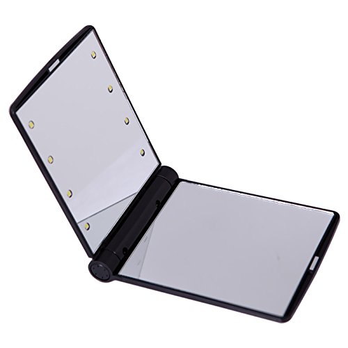 Hde mini portable folding makeup cosmetic folding travel pocket c…