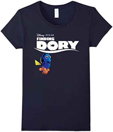 Women's Find-ing Dory &amp; El-len De-Generes T Shirt Large Navy