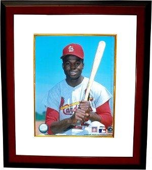Lou Brock unsigned St. Louis Cardinals 8x10 Photo Custom Framed - Framed MLB Photos, Plaques, and Collages