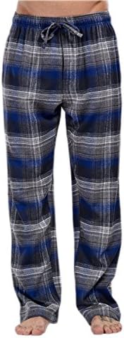 CYZ Men's 100% Cotton Super Soft Yarn Dyed Flannel Plaid Pajama/Louge Pants