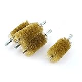 uxcell　チューブブラシ　注ぎ口洗い　　15cm長さ　50mm直径　ステンレス　スチール　クリーン　5本いり