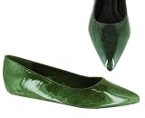 POINTY TOE PATENT FLAT