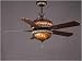 Ellington Ceiling Fans La Rochelle Model LR54BGD5LKWCR2 in Black Gold. Indoor fan.