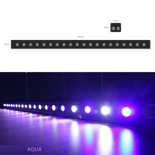 Aqua Pro 60W (20x3W) CREE LED Aquarium Reef Tank Coral Light White/Blue Aluminum