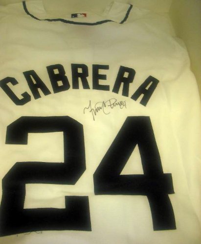 Detroit Tigers Miguel Cabrera Hand Signed Autographed Baseball Jersey