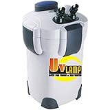 Sunsun 4-Stage External Canister Filter with 9-watt UV Sterilizer for Aquarium, 370 GPH