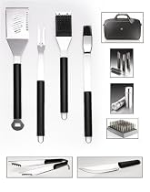 Sharper Image 18-Piece Barbecue Tool Set with Case