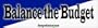 Balance The Budget - Political Bumper Stickers (Medium 10x2.8 in.)