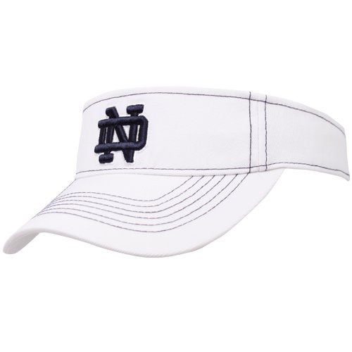 Top of the World Notre Dame Fighting Irish White Endurance Tactile Adjustable Visor