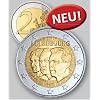 LUXEMBURG / LETZEBUERG 2 EURO 50. Jahrestag Ernennung Gro�herzog Jean zum "Lieutenant-Repr�sentant" d. Gro�herzogin Charlotte 2011 bankfrisch - in SAFE M�nztasche