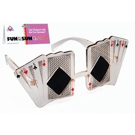 Clear Poker Sunglasses