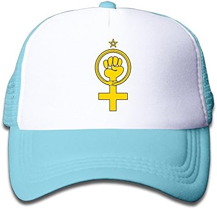 Ouroboros Of Feminism Kids Adjustable Mesh Baseball Hats SkyBlue