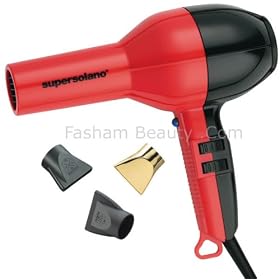 Buy Supersolano 232b 1875 Watt Professional Ceramic Toumaline Dryer, Black by Solano