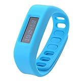 Vktech® OLED Bluetooth 2.1 Smart Watch Pedometer Step Walking Distance Calorie Counter Sport Activity Tracker for Android (Blue)