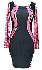 Polyester/Spandex General Print Bodycon Dress/Club Dress/Evening Dress/Party Dress 