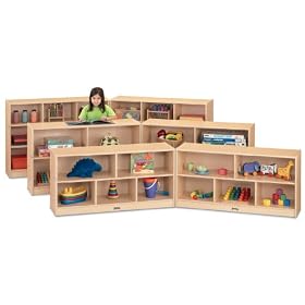 Jonti-Craft 0369JC011 Super-Size Fold-n-Lock Storage Unit, MapleWave