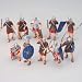 12 - Toy Roman Trojan Legion Soldiers - Roman Empire Soldiers Assorted Weapons & Positions - Lots Of Fun!