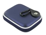 Nylon Hard Shell Carrying Case (Blue) for Canon PowerShot A1100IS Digital Camera Silver