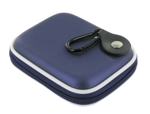 Nylon Hard Shell Carrying Case (Blue) for Sony DSC-HX5V 10.2MP CMOS Digital Camera