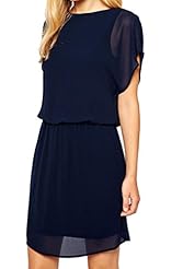 Chiffon/Polyester/Spandex Cocktail Checkered Print Spring Summer Winter Shift Cowl Neck Party Dress 