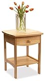 Elegant Beech Finish Night Stand w/Drawer