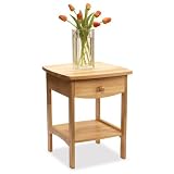 Night Stand With Drawer (Natural) (22"h x 18"w 18"d)