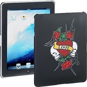 Apple iPad Lizzo Gothic Rose Black Back Protector Faceplate Cover Snap On