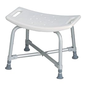 Heavy Duty Shower Bench Bath Chair by Medline - Size Bariatric 550 LB