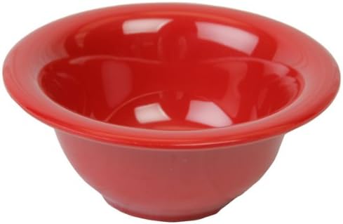 (Pack of 24) 10 oz. Round Deep Melamine Soup / Cereal Bowl Red, Break-Resistant *NSF Approved*