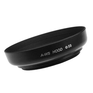 Mennon A-WT 58 Screw Mount 58mm Hood for Wide Telephoto 28-135mm Lens, Black