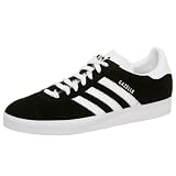 adidas Originals Mens Gazelle Shoe,Black/White,8 M