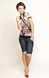 The Under the Belly Two Button Closure Denim Capris