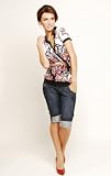 The Under the Belly Two Button Closure Denim Capris
