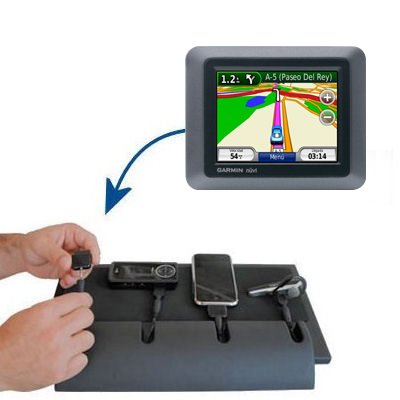 Gomadic Universal Charging Station for the Garmin nuvi 510 and many other mobile devices - uses Gomadic TipExchange Technology - 4 tips included