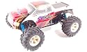 Red/Silver Radio Controlled Conquisitdor Nitro Off Road Truck ACME 4WD 1:10 Scale