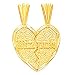 Heart Coin with the Word Mizpah Written in the Center - M1600