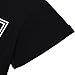 vadim Women's Tops Cute Letters Print Tshirt Basic O Neck Shirts Casual Tee Black Medium
