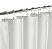 Mrs.Awesome Water-Repellent Soft Feeling Embossed Microfiber Shower Curtain Liner 70X72 Non Toxic, Eco-Friendly, No Chemical Odor (White)