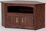 #991Solid Wood TV Stand Mission Oak Plasma LCD Corner TV Stand