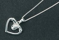 Golf Love Sterling Silver Necklace