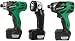 Hitachi KC10DAL 10.8V Li-Ion Combo Kit, DB10DL + WH10DL + Flashlight + (2) Li-Ion Batteries 1.5 Ah + Charger + Soft Case