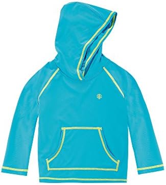 Coolibar UPF 50+ Baby Hooded Swim Shirt - Sun Protective (3T - Maui Turqouise)