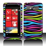 Rainbow Color Zebra Strips Snap on Hard Skin Shell Protector Cover Case for ....
