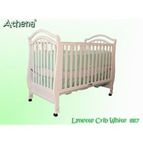 AFG Baby Furniture 887AW Lynette 2 in 1 Crib - White