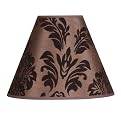 Damask Lamp Shade - Brown (12")