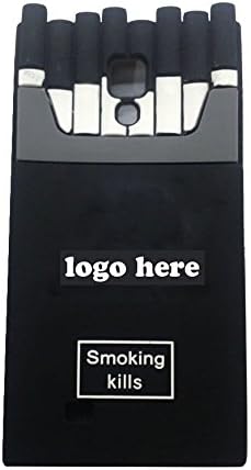 Jicheng Electronic for Samsung Galaxy S4 Case 3D Cute New Smoking Kills Silicone Back Cover Case for Samsung Galaxy S4 i9500 Black
