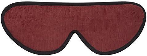Red Sleep Mask Eye Shade by Masters of Mayfair. Luxurious Comfort Sleep-aid with Silk &amp; Lavender for bedtime or sleeping when travelling. Made in England using fine Organic fabrics.