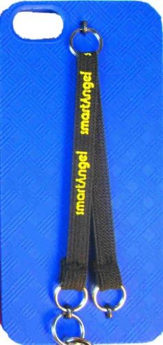 Iphone 5/5s TPU Case with Duo Hand and Neck Straps - Textured Blue